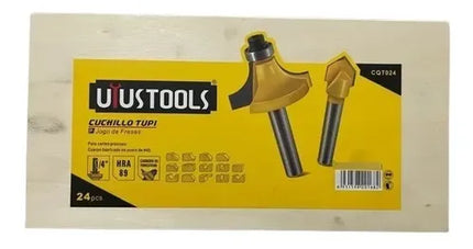 Set Fresa Madera Tupi Fresadora Tupi Cuchillo Tupi 24 Piezas