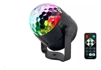 Bola De Luces Led Multicolor Para Fiestas Con Control