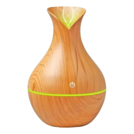 Humidificador Difusor Jarrón Aromatizante Con Luz Led Usb Naranja Claro