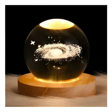 Lámpara De Mesa Bright Moon Crystal Ball, Luna, Sist Solar
