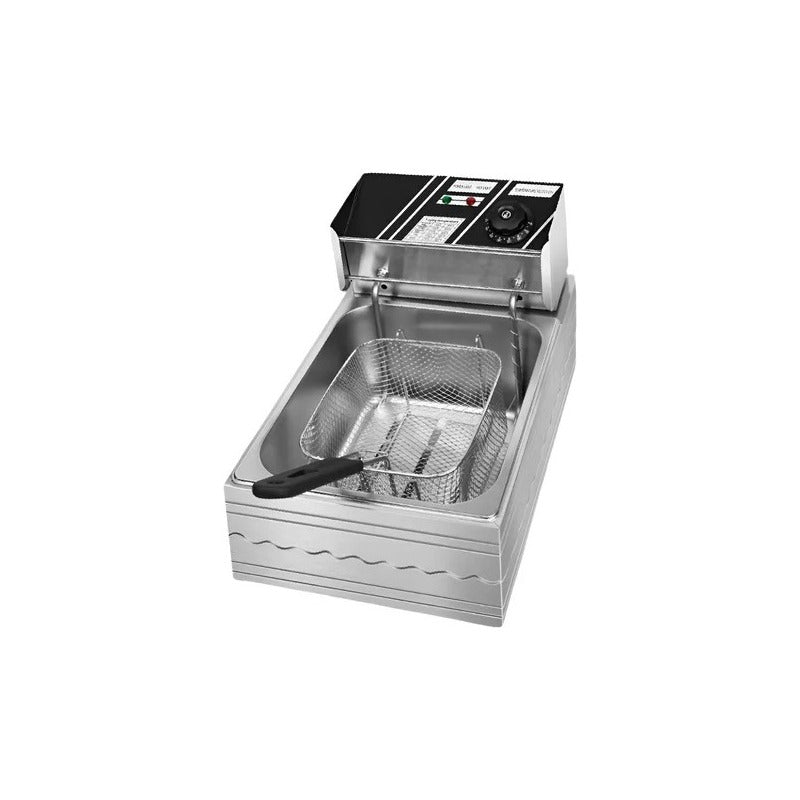 Freidora Electrica Multifuncional Aceite 5.5 Litros Raf5220 Plateado 50