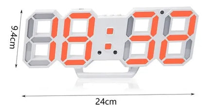 Reloj 3d Digital Led Pared Escritorio Multifuncional