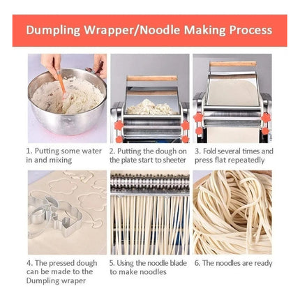 Maquina Hacer Pasta Electrica Maquina Para Hacer Fideos  Blanco
