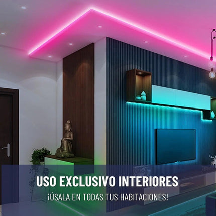 Tira De Luces Led Rrgb Bluetooth Músic 10 Metros Rgb