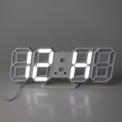 Reloj 3d Digital Led Pared Escritorio Multifuncional