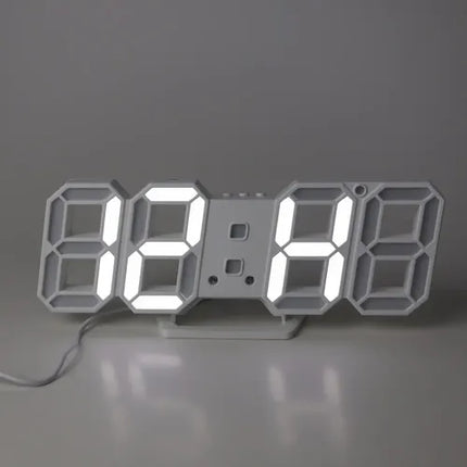 Reloj 3d Digital Led Pared Escritorio Multifuncional