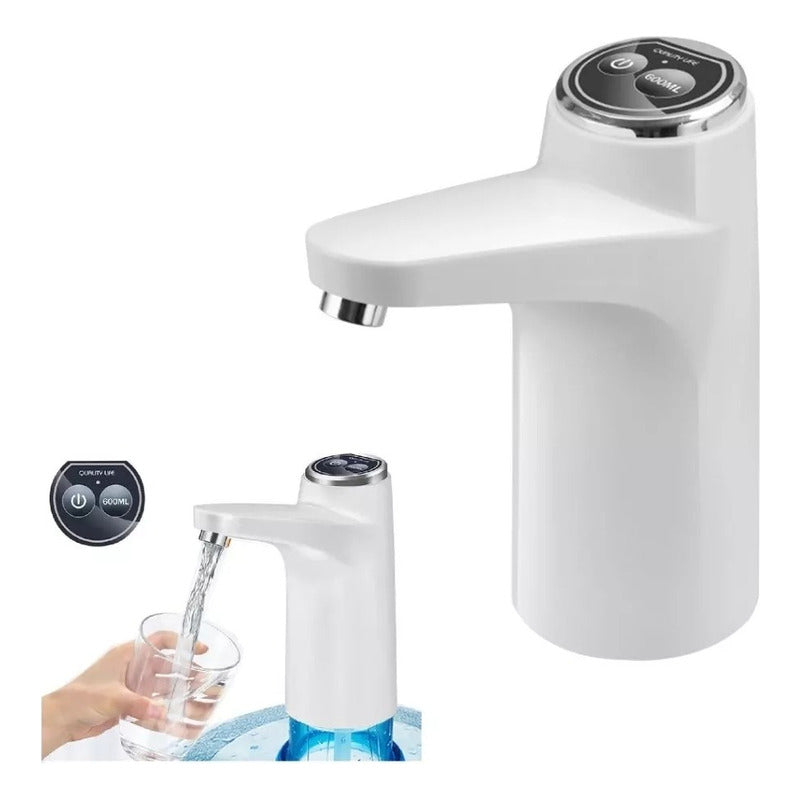 Dispensador Agua Electrico Bomba Usb Dosificador Agua Bidon Blanco