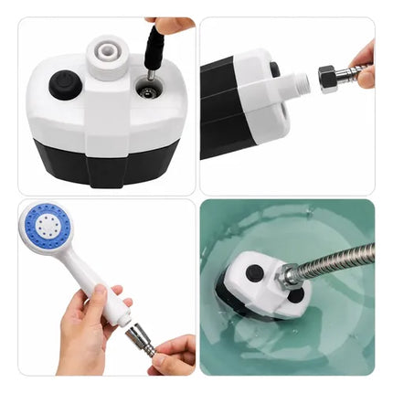 Ducha Portátil Recargable Para Camping Blanco