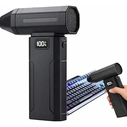 Soplador Inalámbrico Alta Presión Ventilador Turbo Potente Negro