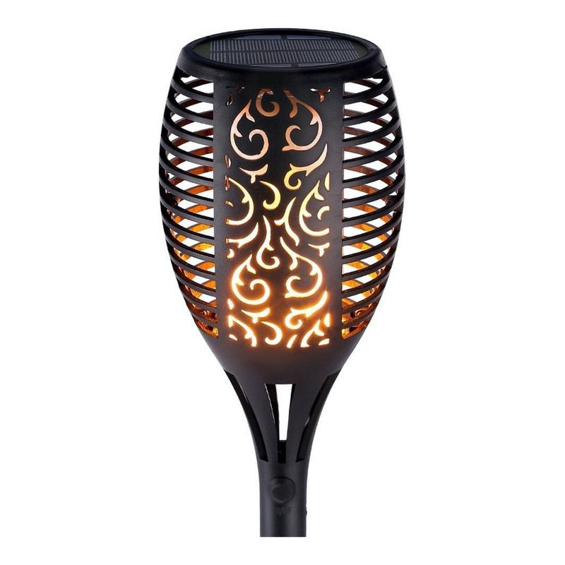 Antorcha Solar Farol Llama Exterior Jardin Terrazas 110 Cm