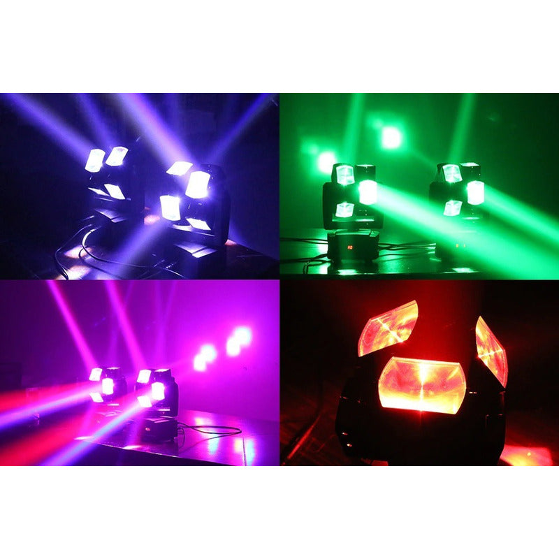 Cabeza Movil Dmx Rgb 8 X 10 Watts Luz Fiesta Disco