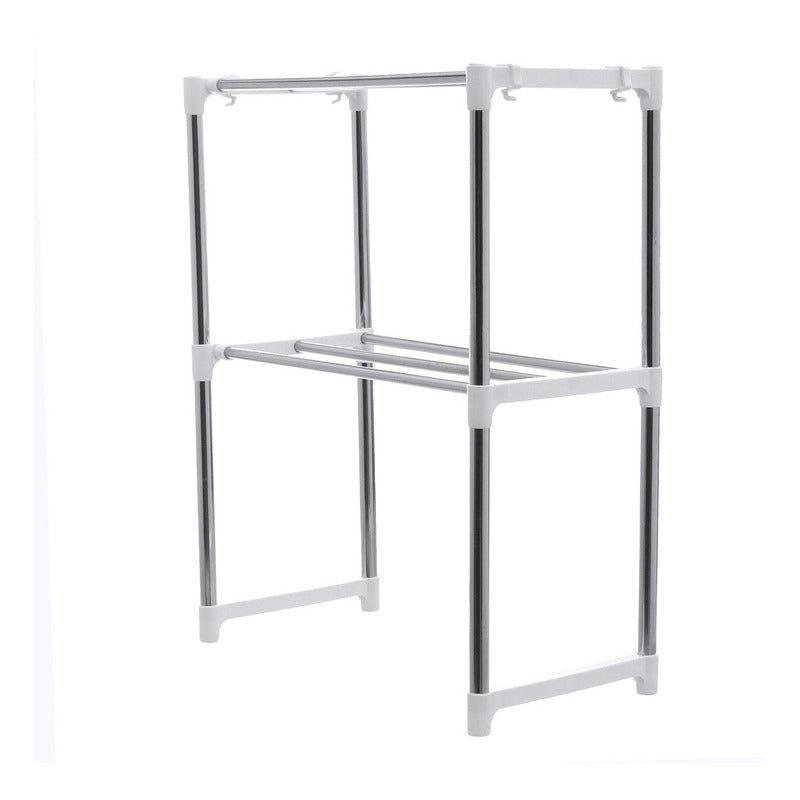 Estantería Organizador Multifuncional Armable 2 Niveles  Blanco