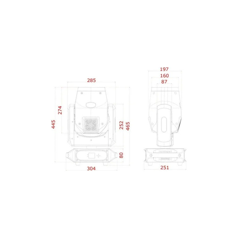 2 Cabezas Mobiles Mini Beam 230 Con Case