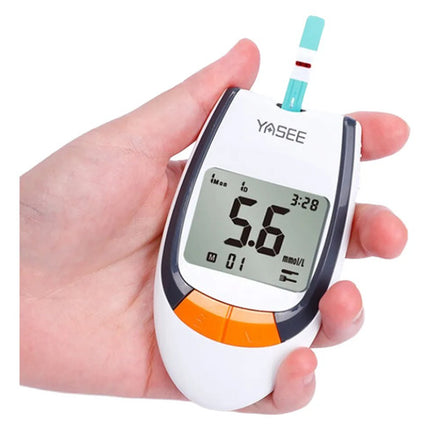 Glucometro Medidor De Glucosa + 50 Tiras + 50 Lancetas Blanco