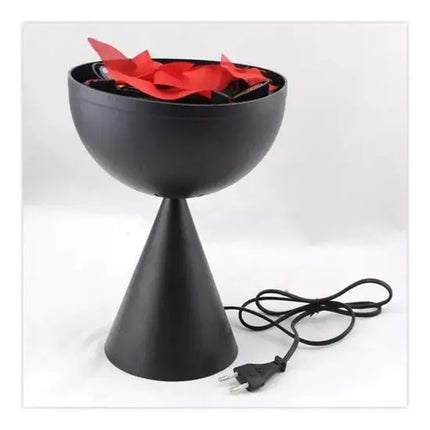 Lampara Antorcha Decorativa Con Llama Artificial Negro