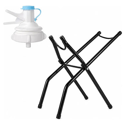Soporte Para Bidón De Agua Con Llave Dispensadora Negro