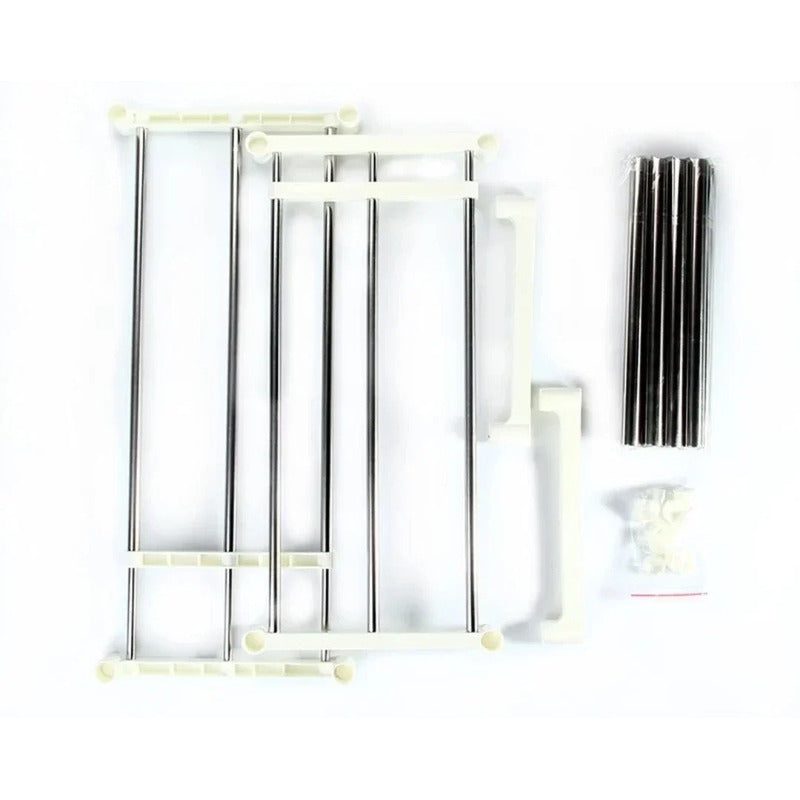 Estantería Organizador Multifuncional Armable 2 Niveles  Blanco