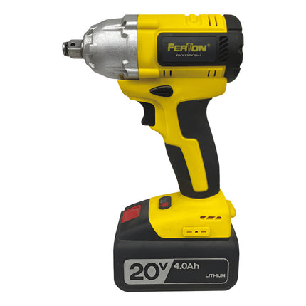 Taladro Percutor Inalámbrico Ferton Professional Brushless Amarillo 220v 50 Hz