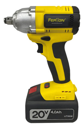 Taladro Percutor Inalámbrico Ferton Professional Brushless Amarillo 220v 50 Hz