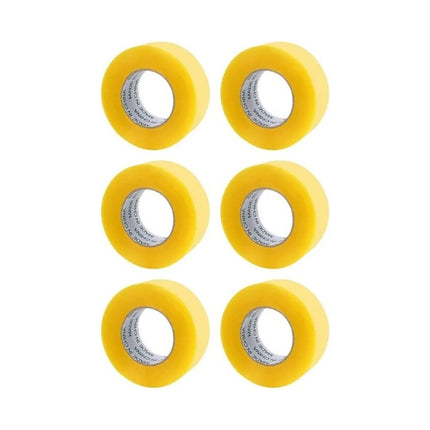 Pack 6 Scotchs Cinta Adhesiva 300 Mts X 48 Mm Alta Calidad Amarillo Lisa