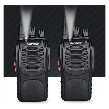 Pack 2 Radios Transmisor Walkie Talkie Baofeng 888s Uhf Negro