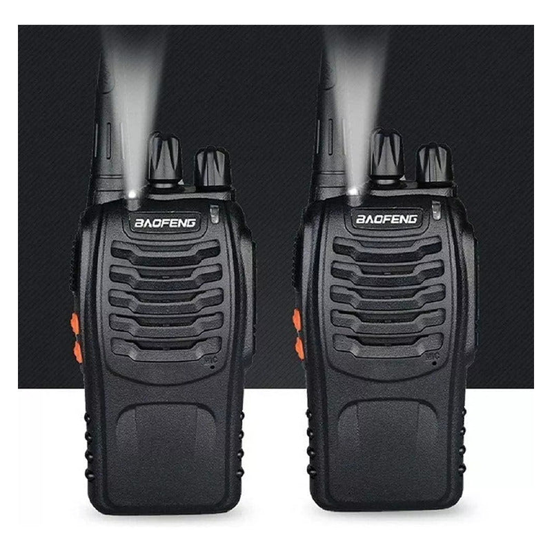 Pack 2 Radios Transmisor Walkie Talkie Baofeng 888s Uhf Negro