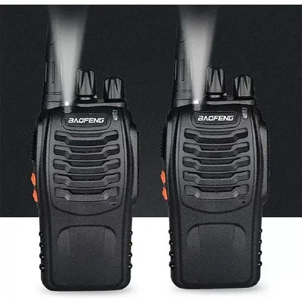 Pack 2 Radios Transmisor Walkie Talkie Baofeng 888s Uhf Negro