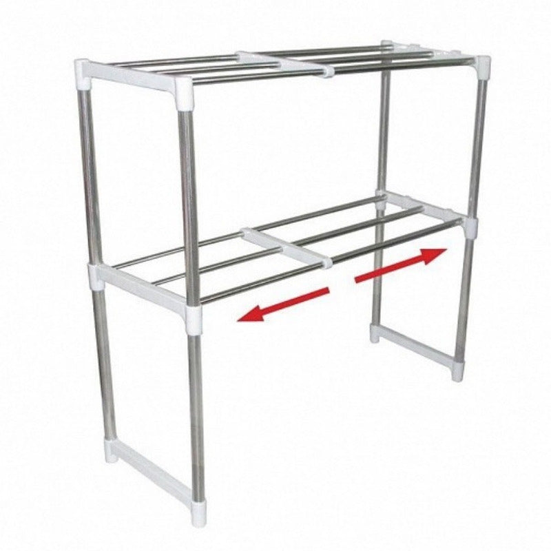 Estantería Organizador Multifuncional Armable 2 Niveles  Blanco