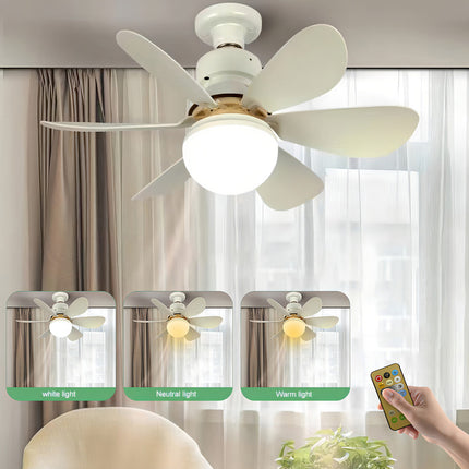 Ventilador De Techo Genérica Genérico Con 6 Aspas De Plástico Color Blanco Estructura Color Blanco, 42cm De Diámetro 1 42 Cm