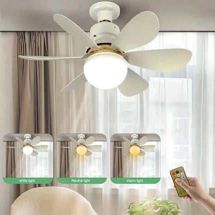 Ventilador De Techo Genérica Genérico Con 6 Aspas De Plástico Color Blanco Estructura Color Blanco, 42cm De Diámetro 1 42 Cm
