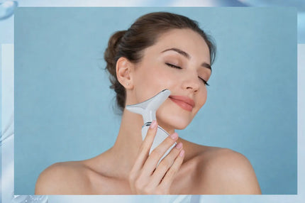 Masajeador Facial Para Cara Y Cuello Con 7 Colores Blanco