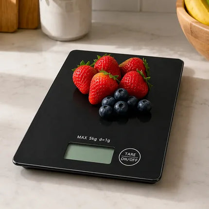 Balanza Pesa Digital Gramera Cocina 5 Kg Negro 5 Kg