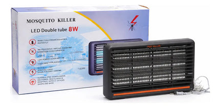 Lámpara Mata Insectos Uv Eléctrica 8w Atrapa Mosquitos Negro