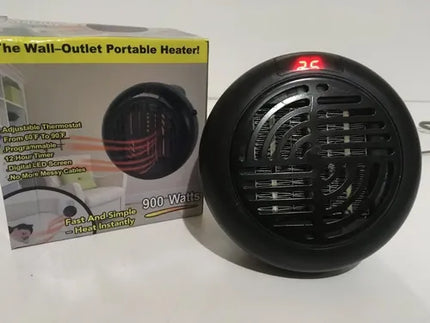 Calefactor Electrico Mini Estufa De Pared Portatil Invierno  Negro