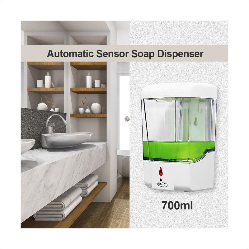 Dispensador Automático Con Sensor Jabón O Alcohol Gel 700ml
