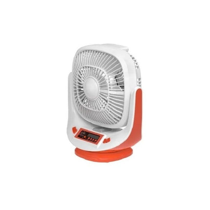 Ventilador Recargable Solar / Linterna / Radio / Bluetooth 20 Cm