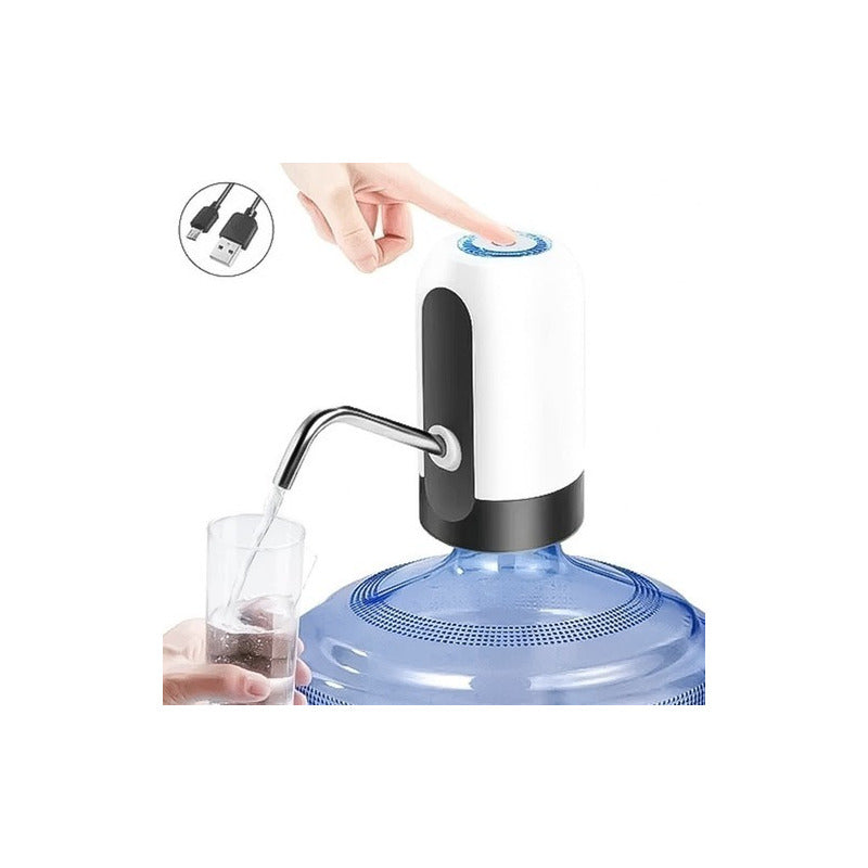 Dispensador Electrico De Agua Recargable Para Botellones Color Blanco