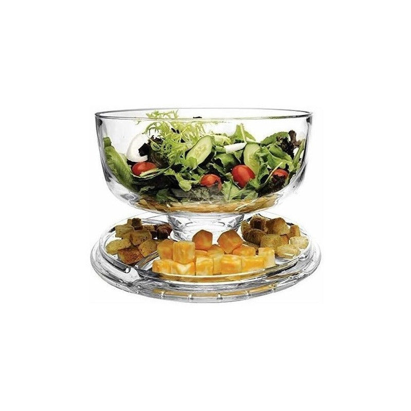 Bases Porta Torta (6 En 1) Plato Vidrio Pastel Con Soporte