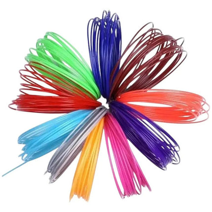 10 Filamentos Hilo Insumo Para Lápiz 3d 50mts Total Surtidos Colores