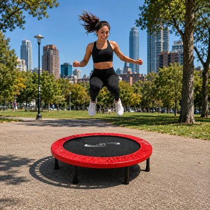 Mini Trampolín Profesional Fitness 100 Cm Rojo