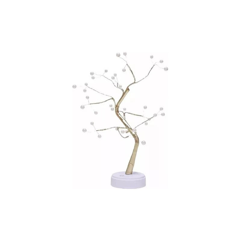 Lampara Led Tipo Bonsai Arbol Luces Decorativo Luz Hada Blanco Blanco