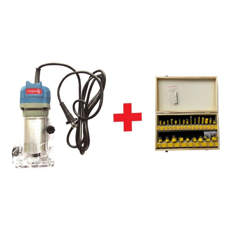 Fresadora Router Tupi 6.35mm 550w 3000r/min + 24 Fresas