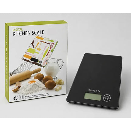 Balanza Pesa Digital Gramera Cocina 5 Kg Negro 5 Kg