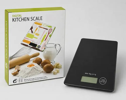 Balanza Pesa Digital Gramera Cocina 5 Kg Negro 5 Kg
