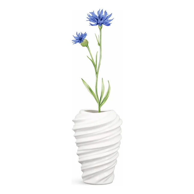 Florero Blanco De Cerámica Decorativos Para Mesa Oficina Blanco