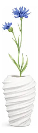 Florero Blanco De Cerámica Decorativos Para Mesa Oficina Blanco
