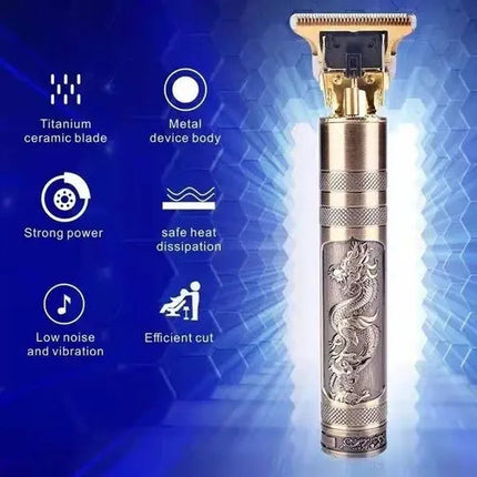 Maquina Cortadora Pelo Afeitar Depiladora Hombre Electrica Dorado Oscuro