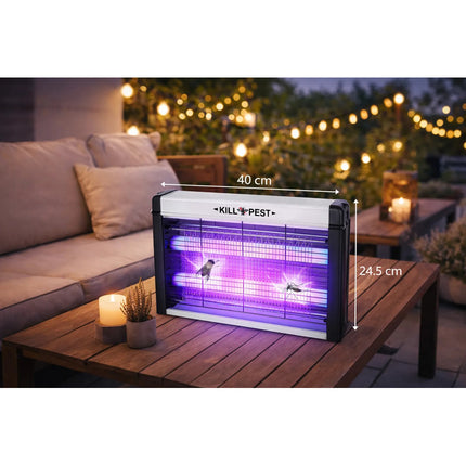 Lámpara Mata Insectos Eléctrica Atrapa Mosquitos Blanco