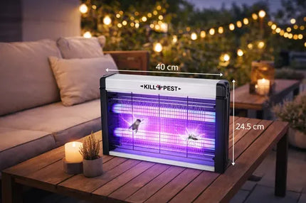 Lámpara Mata Insectos Eléctrica Atrapa Mosquitos Blanco