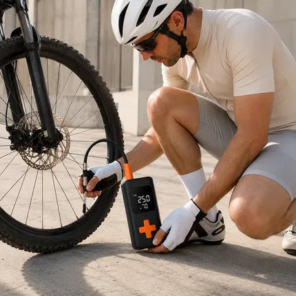 Compresor De Aire Portátil Recargable Usb Inflador Negro 50/60 Hz Monofásica
